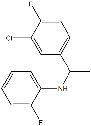 N-[1-(3-chloro-4-fluorophenyl)ethyl]-2-fluoroaniline Structure