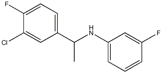 N-[1-(3-chloro-4-fluorophenyl)ethyl]-3-fluoroaniline 结构式