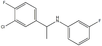 N-[1-(3-chloro-4-fluorophenyl)ethyl]-3-fluoroaniline,,结构式