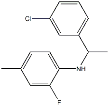  N-[1-(3-chlorophenyl)ethyl]-2-fluoro-4-methylaniline