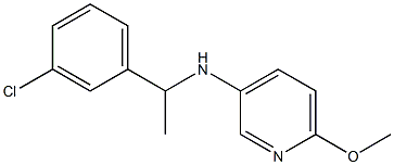 N-[1-(3-chlorophenyl)ethyl]-6-methoxypyridin-3-amine Structure