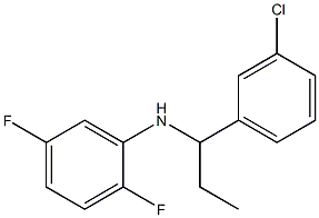 N-[1-(3-chlorophenyl)propyl]-2,5-difluoroaniline