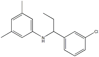 N-[1-(3-chlorophenyl)propyl]-3,5-dimethylaniline Structure