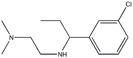 N'-[1-(3-chlorophenyl)propyl]-N,N-dimethylethane-1,2-diamine Structure