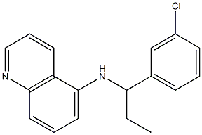 N-[1-(3-chlorophenyl)propyl]quinolin-5-amine Structure