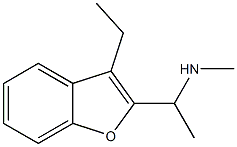 N-[1-(3-ethyl-1-benzofuran-2-yl)ethyl]-N-methylamine 结构式