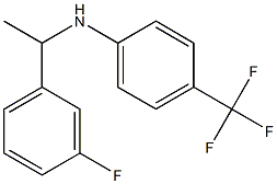 N-[1-(3-fluorophenyl)ethyl]-4-(trifluoromethyl)aniline Structure