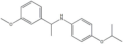 N-[1-(3-methoxyphenyl)ethyl]-4-(propan-2-yloxy)aniline|