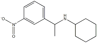 N-[1-(3-nitrophenyl)ethyl]cyclohexanamine Structure
