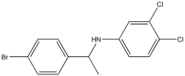 N-[1-(4-bromophenyl)ethyl]-3,4-dichloroaniline 化学構造式