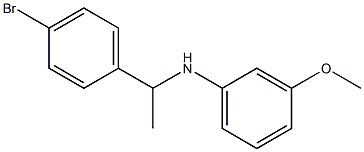 N-[1-(4-bromophenyl)ethyl]-3-methoxyaniline Structure