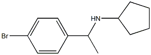 N-[1-(4-bromophenyl)ethyl]cyclopentanamine,,结构式