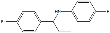 N-[1-(4-bromophenyl)propyl]-4-fluoroaniline Structure