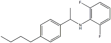 N-[1-(4-butylphenyl)ethyl]-2,6-difluoroaniline 结构式