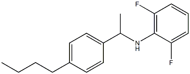 N-[1-(4-butylphenyl)ethyl]-2,6-difluoroaniline Structure