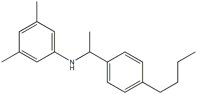 N-[1-(4-butylphenyl)ethyl]-3,5-dimethylaniline 化学構造式