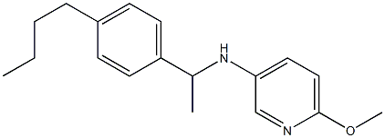  N-[1-(4-butylphenyl)ethyl]-6-methoxypyridin-3-amine