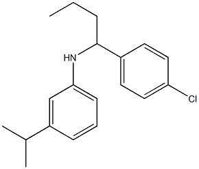 N-[1-(4-chlorophenyl)butyl]-3-(propan-2-yl)aniline|