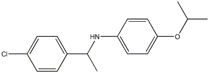 N-[1-(4-chlorophenyl)ethyl]-4-(propan-2-yloxy)aniline Structure