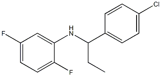 N-[1-(4-chlorophenyl)propyl]-2,5-difluoroaniline Struktur