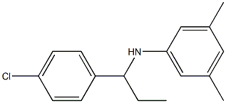 N-[1-(4-chlorophenyl)propyl]-3,5-dimethylaniline Structure