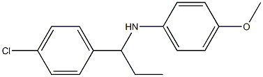 N-[1-(4-chlorophenyl)propyl]-4-methoxyaniline