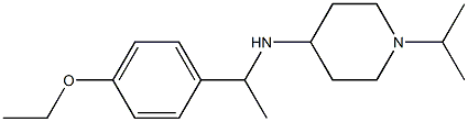 N-[1-(4-ethoxyphenyl)ethyl]-1-(propan-2-yl)piperidin-4-amine Structure