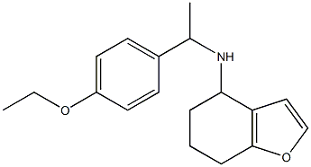 N-[1-(4-ethoxyphenyl)ethyl]-4,5,6,7-tetrahydro-1-benzofuran-4-amine Structure