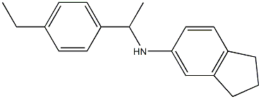 N-[1-(4-ethylphenyl)ethyl]-2,3-dihydro-1H-inden-5-amine Structure