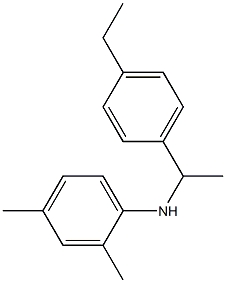 N-[1-(4-ethylphenyl)ethyl]-2,4-dimethylaniline 结构式