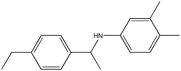 N-[1-(4-ethylphenyl)ethyl]-3,4-dimethylaniline Struktur