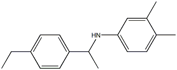 N-[1-(4-ethylphenyl)ethyl]-3,4-dimethylaniline 结构式