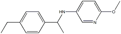 N-[1-(4-ethylphenyl)ethyl]-6-methoxypyridin-3-amine Structure