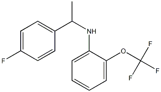 N-[1-(4-fluorophenyl)ethyl]-2-(trifluoromethoxy)aniline,,结构式