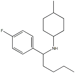  N-[1-(4-fluorophenyl)pentyl]-4-methylcyclohexan-1-amine