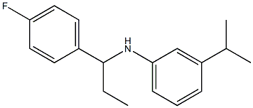 N-[1-(4-fluorophenyl)propyl]-3-(propan-2-yl)aniline Struktur