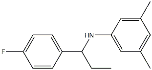 N-[1-(4-fluorophenyl)propyl]-3,5-dimethylaniline Structure