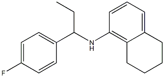 N-[1-(4-fluorophenyl)propyl]-5,6,7,8-tetrahydronaphthalen-1-amine,,结构式