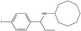 N-[1-(4-fluorophenyl)propyl]cyclooctanamine Structure