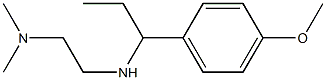 N'-[1-(4-methoxyphenyl)propyl]-N,N-dimethylethane-1,2-diamine,,结构式
