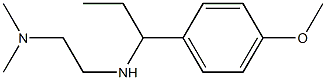  N'-[1-(4-methoxyphenyl)propyl]-N,N-dimethylethane-1,2-diamine