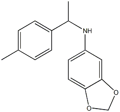 N-[1-(4-methylphenyl)ethyl]-2H-1,3-benzodioxol-5-amine 结构式