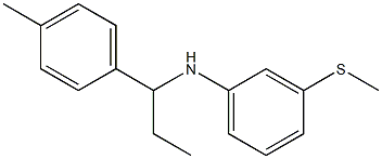 N-[1-(4-methylphenyl)propyl]-3-(methylsulfanyl)aniline