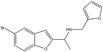 N-[1-(5-bromo-1-benzofuran-2-yl)ethyl]-N-(2-furylmethyl)amine