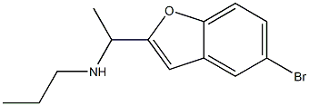 N-[1-(5-bromo-1-benzofuran-2-yl)ethyl]-N-propylamine Structure