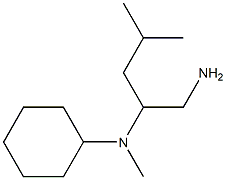 N-[1-(aminomethyl)-3-methylbutyl]-N-cyclohexyl-N-methylamine 化学構造式