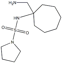 N-[1-(aminomethyl)cycloheptyl]pyrrolidine-1-sulfonamide Structure