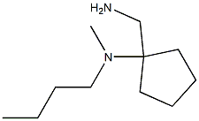 N-[1-(aminomethyl)cyclopentyl]-N-butyl-N-methylamine 结构式