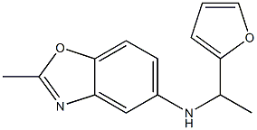 N-[1-(furan-2-yl)ethyl]-2-methyl-1,3-benzoxazol-5-amine,,结构式