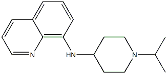 N-[1-(propan-2-yl)piperidin-4-yl]quinolin-8-amine 结构式